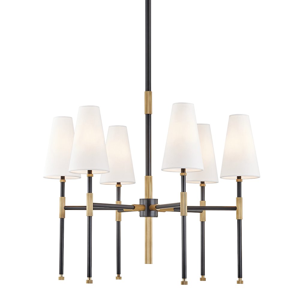 Bowery Chandelier, Aged Brass, Old Bronze. Picture 1