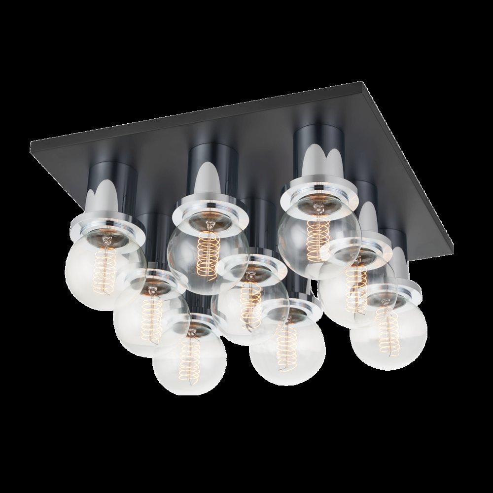 Brandi Flush Mount, Polished Chrome. Picture 1