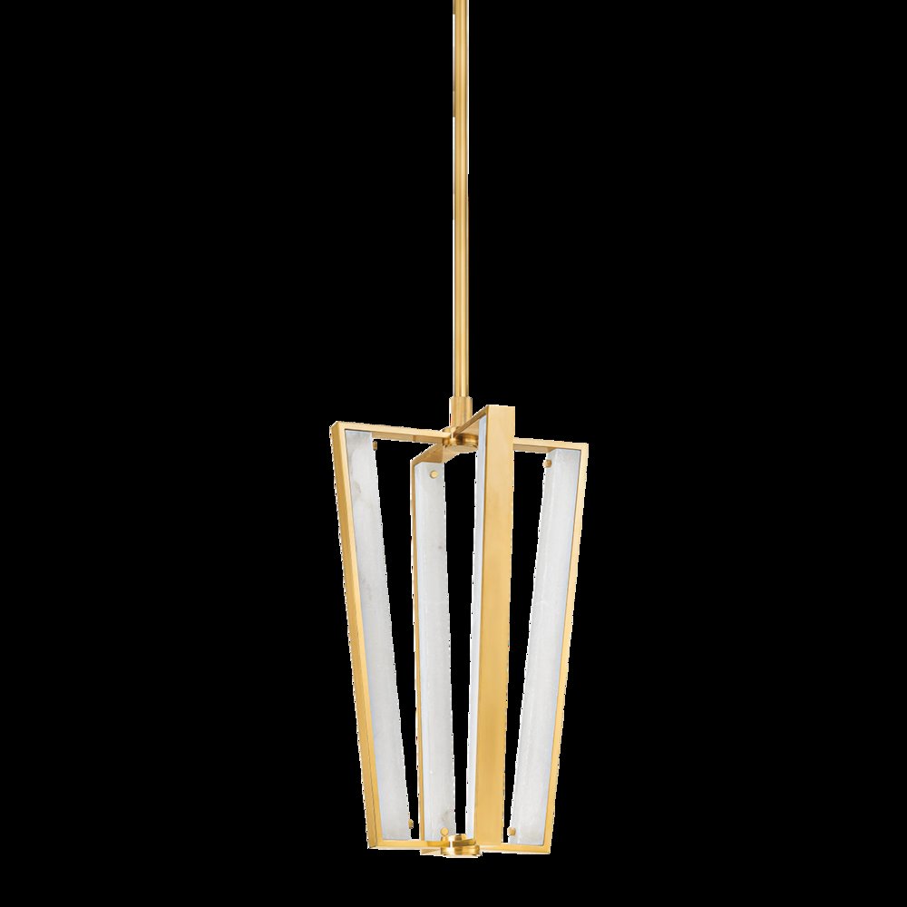 Edgemere Pendant, Aged Brass. Picture 1