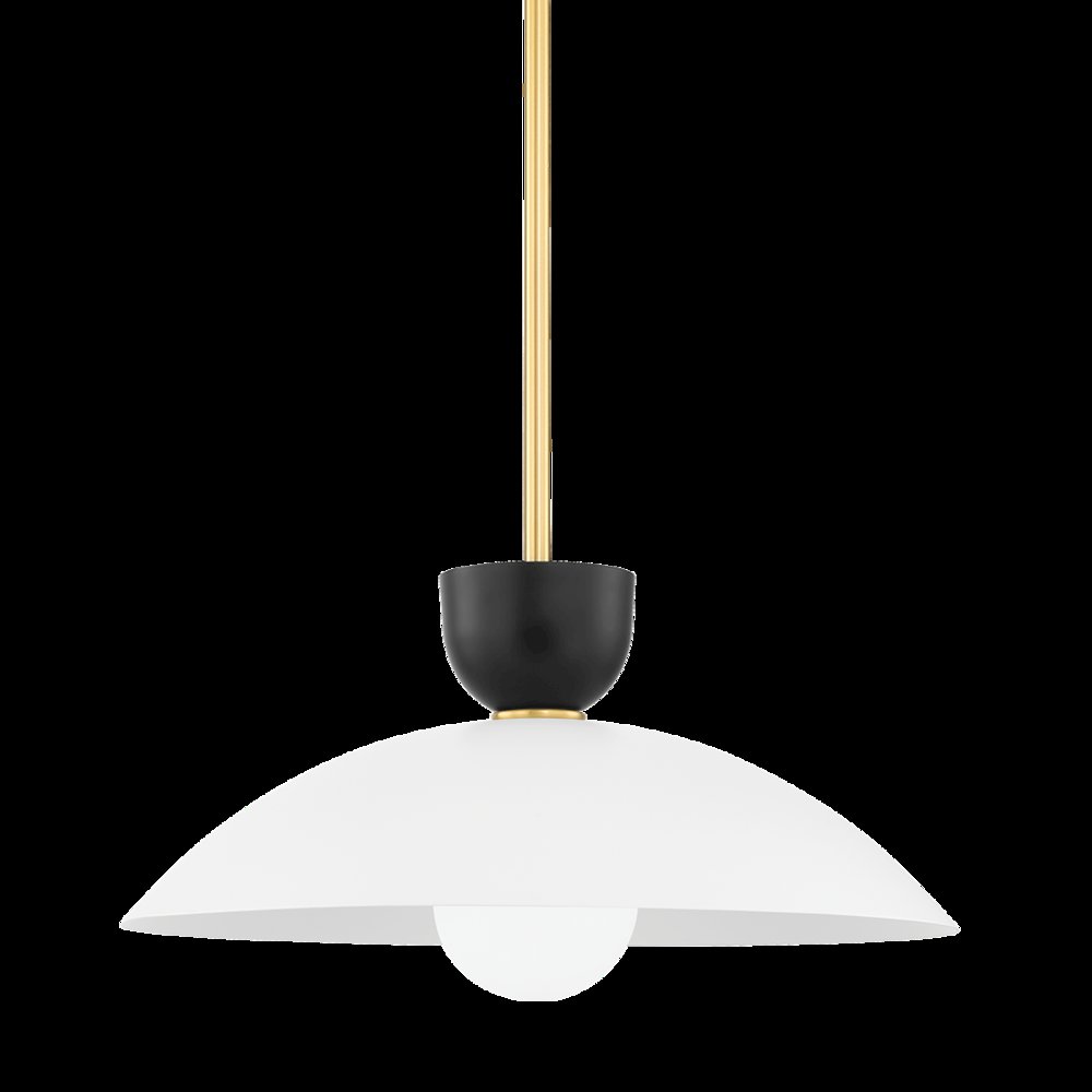 Whitley Pendant, Aged Brass. Picture 1