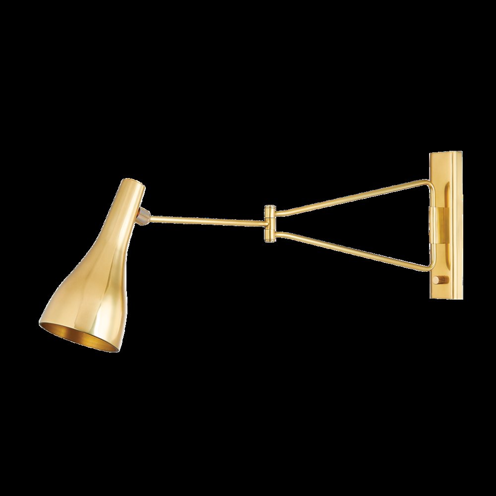 Northford Wall Sconce, Aged Brass. Picture 1