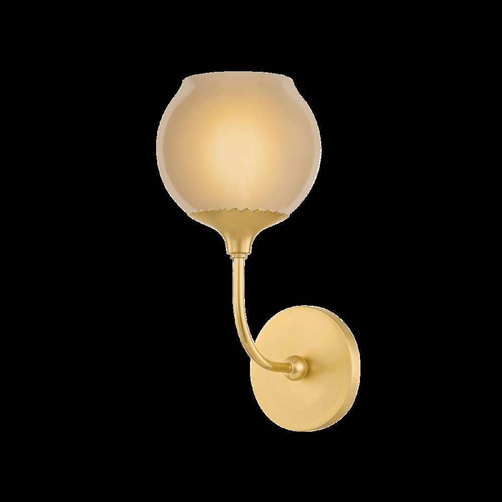 Daya Wall Sconce, Aged Brass. Picture 1