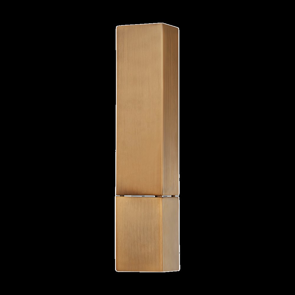 Lehi Wall Sconce, Patina Brass. Picture 1
