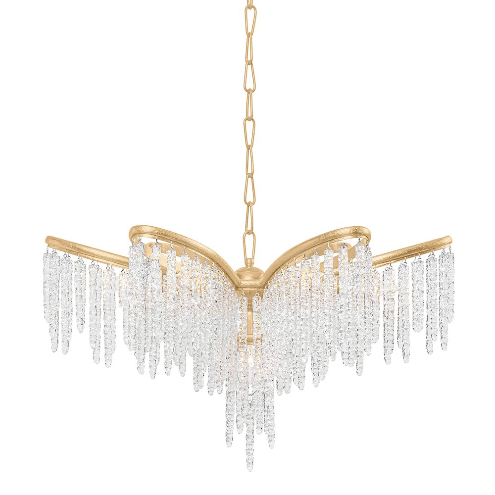 Pandora Chandelier, Gold Leaf. Picture 1