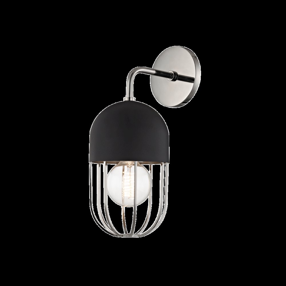 Haley Wall Sconce, Polished Nickel. Picture 1