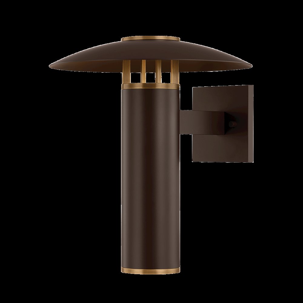 Birk Exterior Wall Sconce, Patina Brass. Picture 1