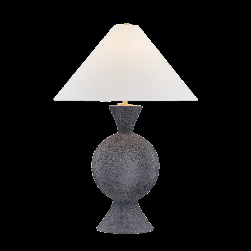 Zadeh Table Lamp, Aged Brass. Picture 1