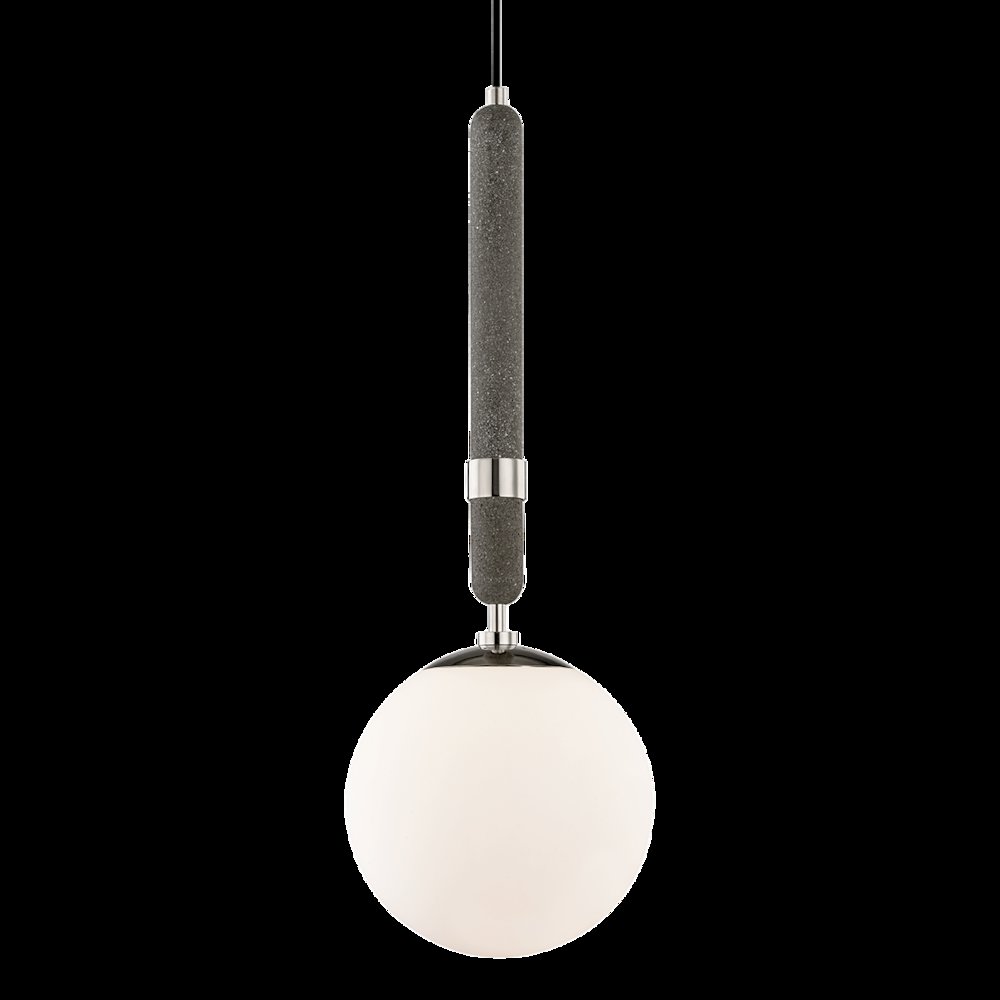 Brielle Pendant, Polished Nickel. Picture 1