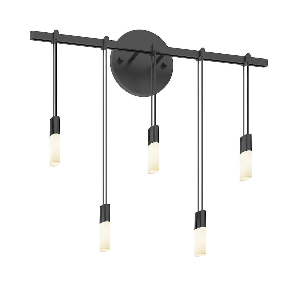 Suspenders Wall Sconce, Satin Black. Picture 1