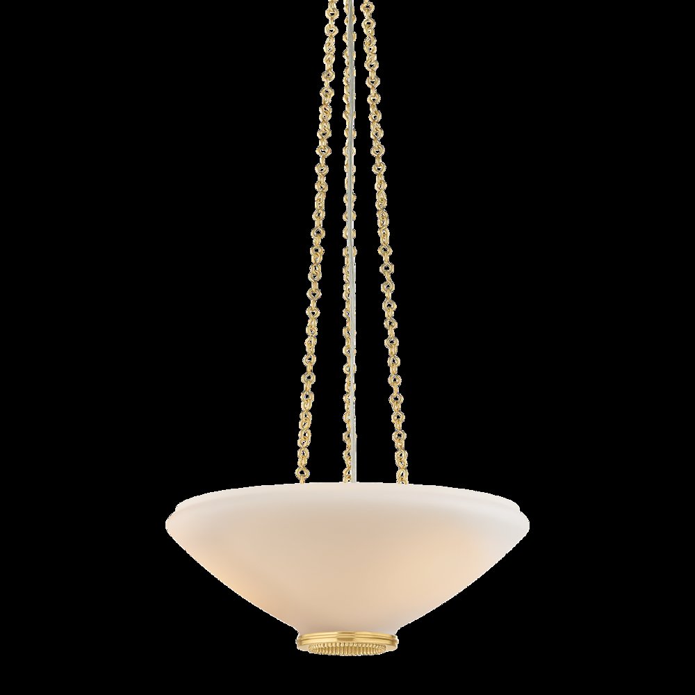 Awosting Pendant, Aged Brass. Picture 1