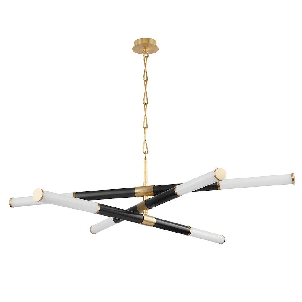 Huntington Chandelier, Aged Brass, Old Bronze. Picture 1