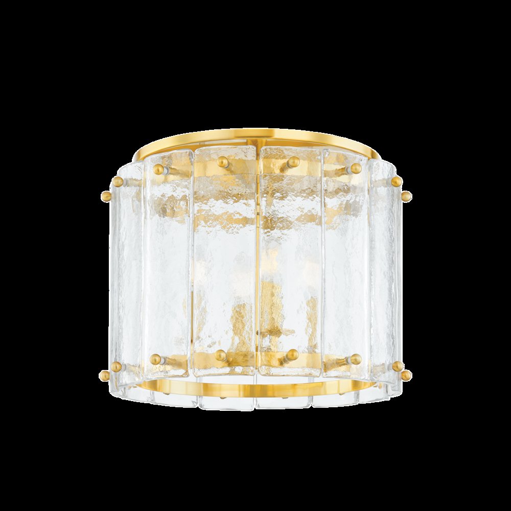 Rio Flush Mount, Vintage Polished Brass. Picture 1
