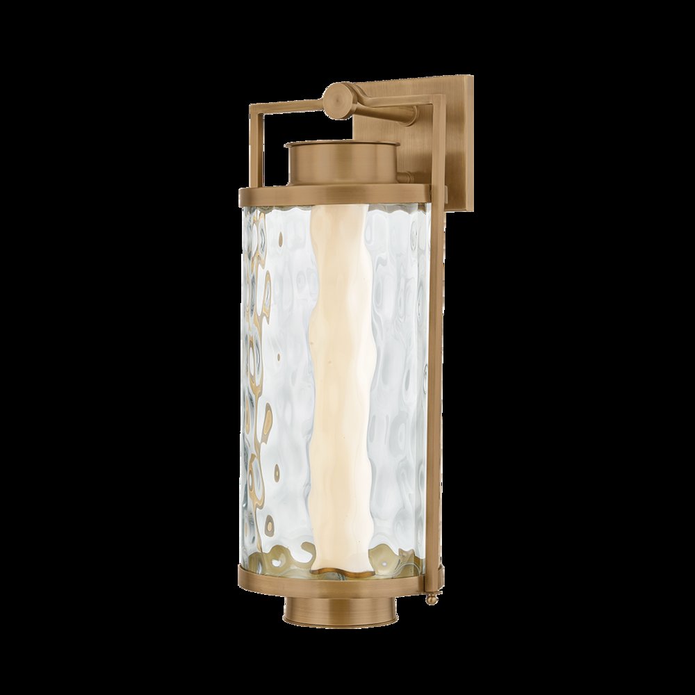Haddock Wall Sconce, Patina Brass. Picture 1