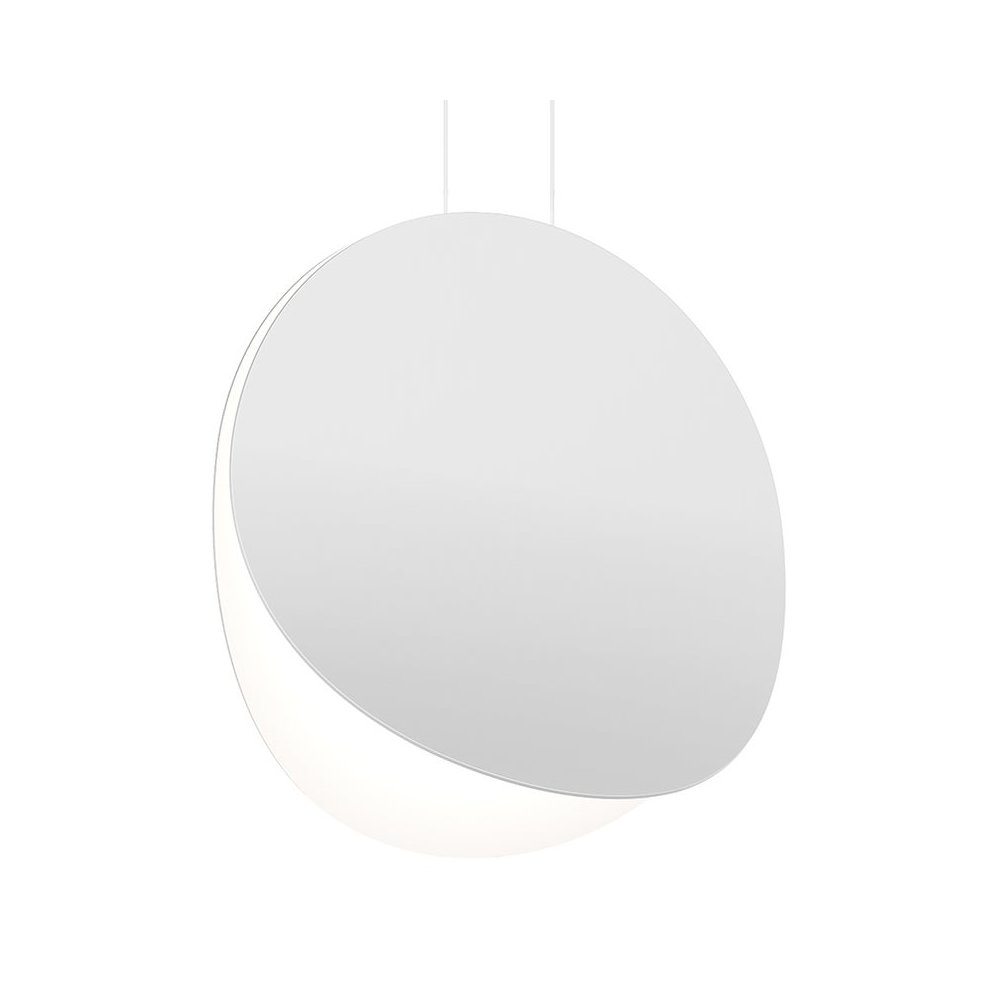 Malibu Discs Pendant, Satin White. Picture 1