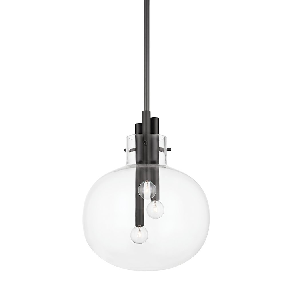 Hempstead Pendant, Black Brass. Picture 1