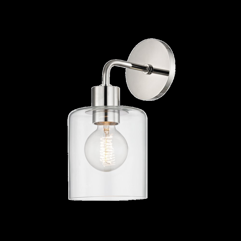 Neko Wall Sconce, Polished Nickel. Picture 1