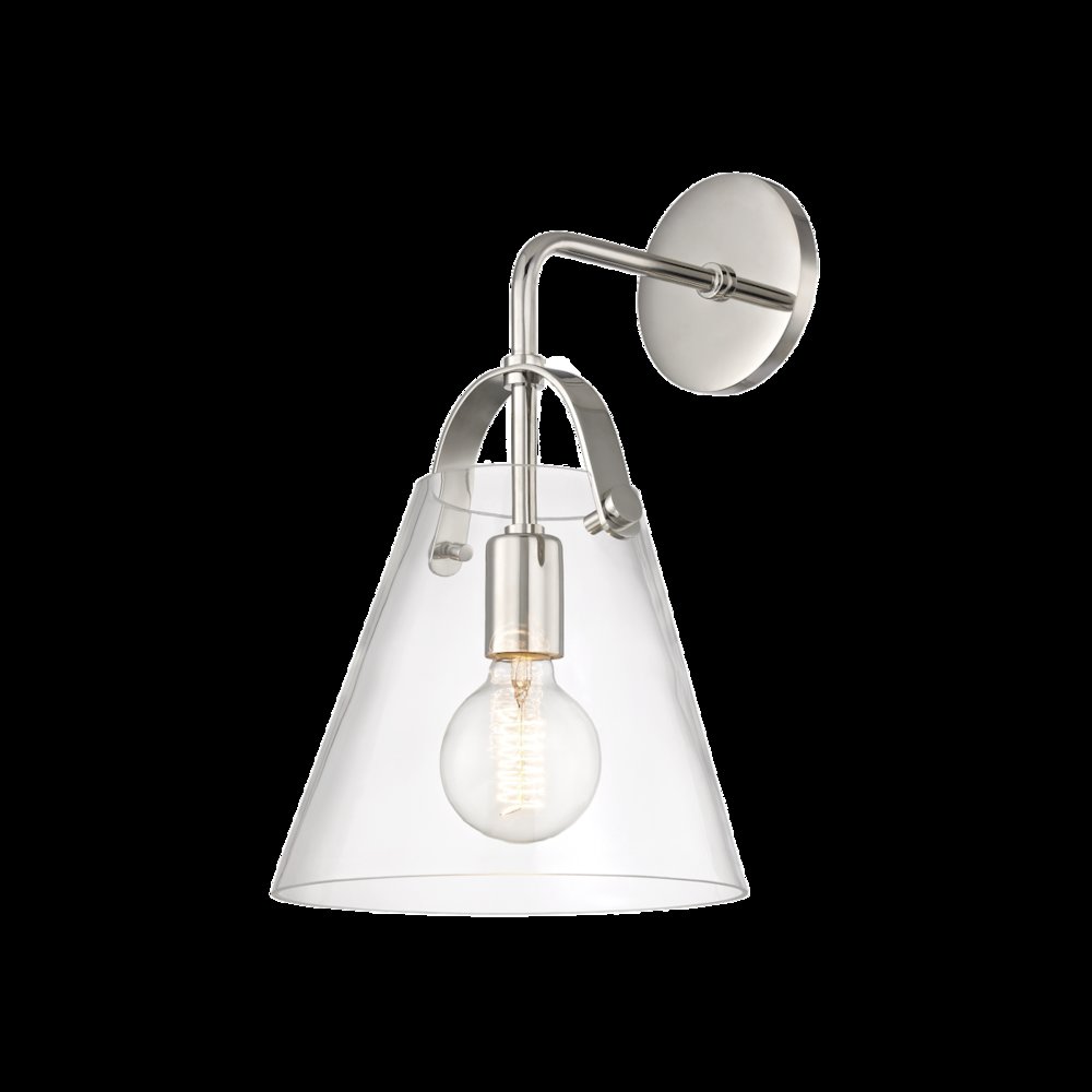 Karin Wall Sconce, Polished Nickel. Picture 1
