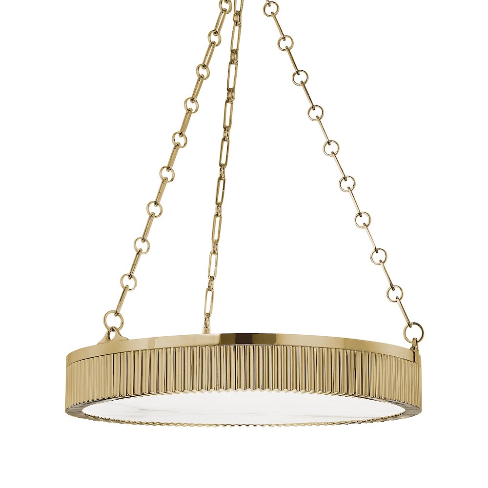 Lynden Chandelier, Aged Brass. Picture 1