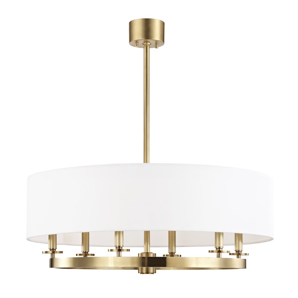 Durham Chandelier, Aged Brass. Picture 1