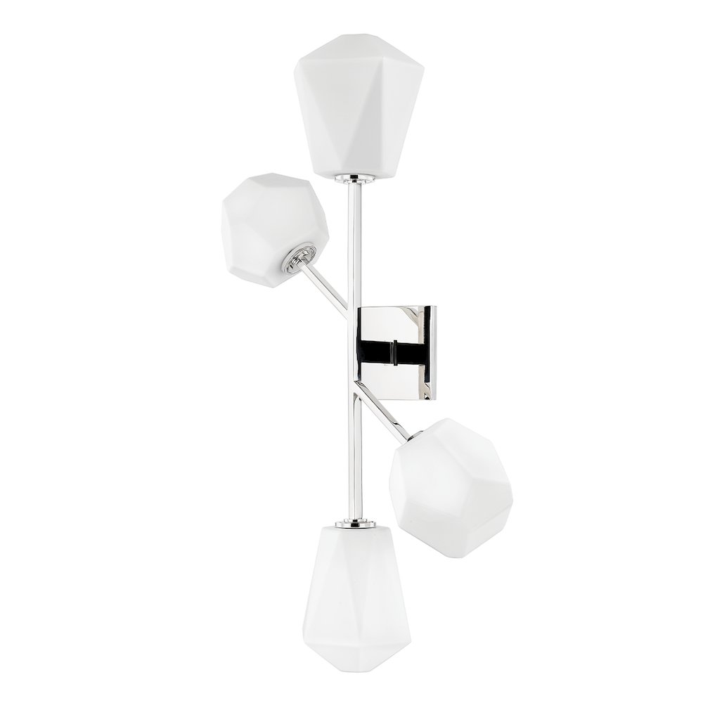 Tring Wall Sconce, Polished Nickel. Picture 1