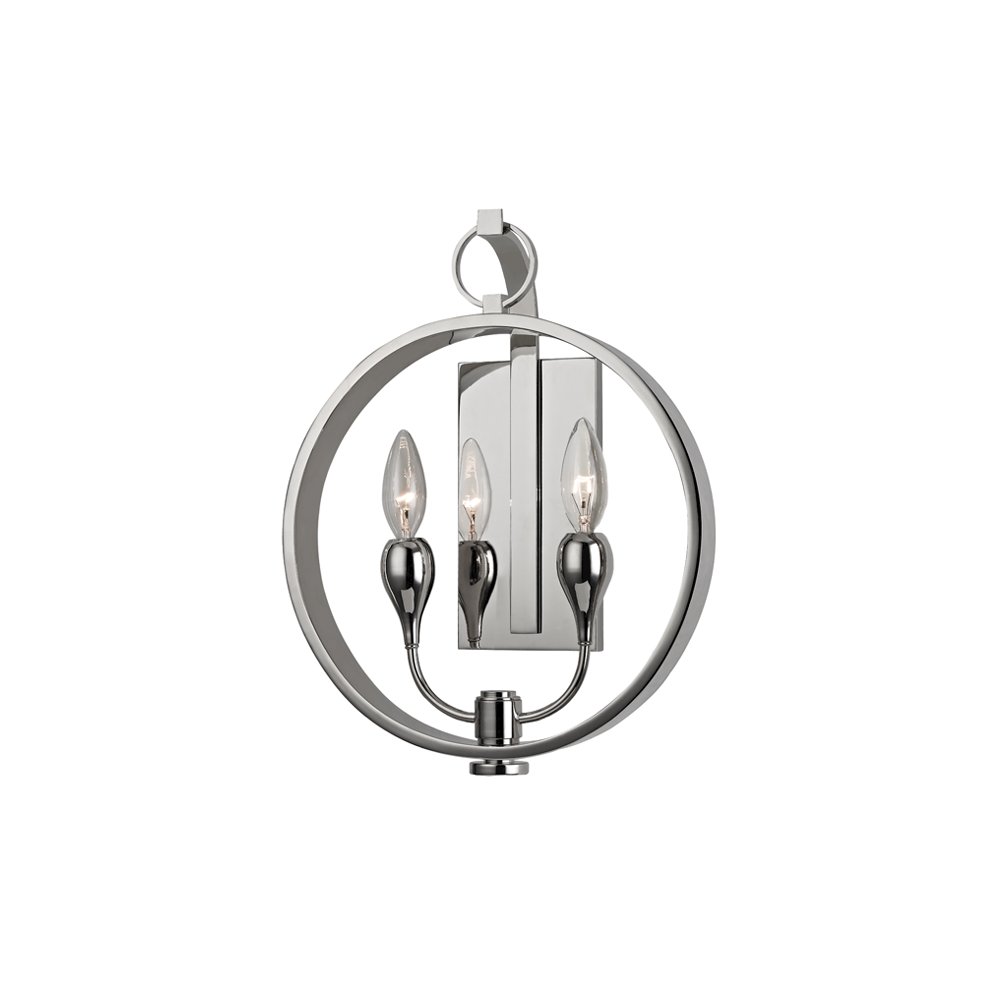 Dresden Wall Sconce, Polished Nickel. Picture 1