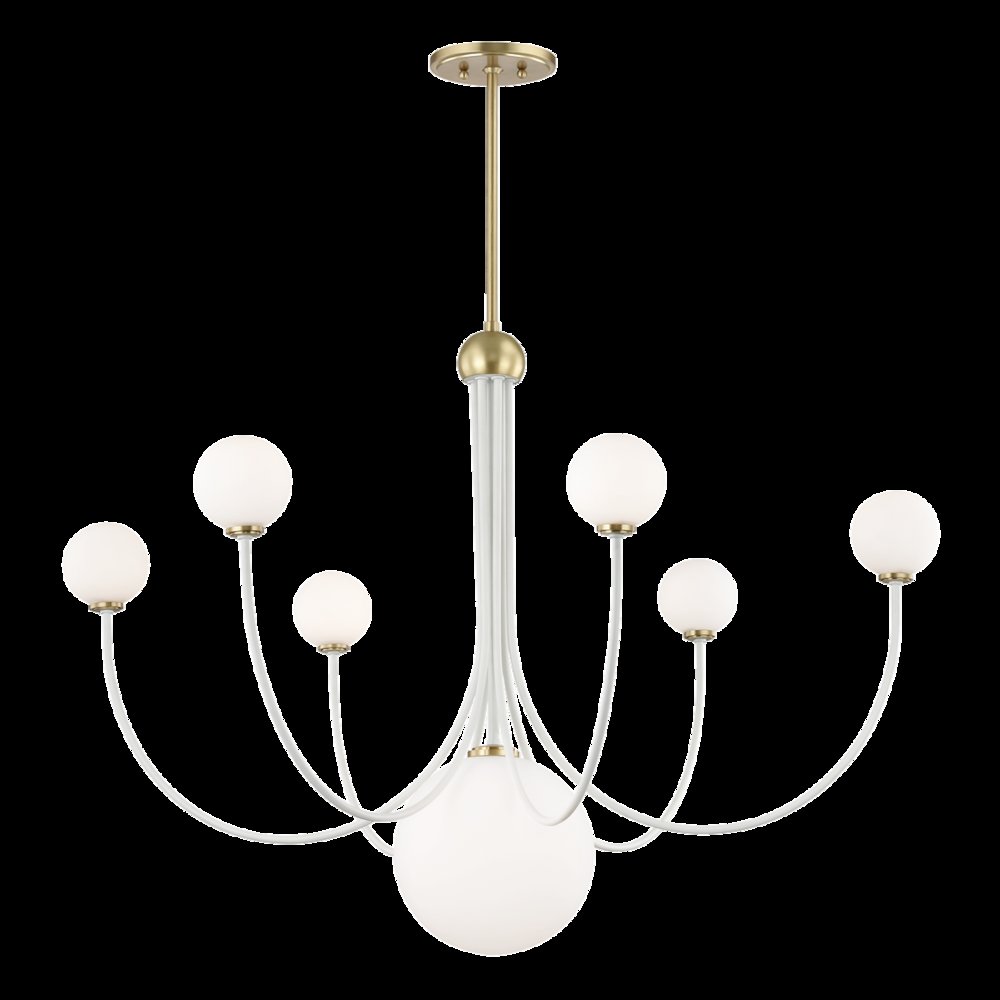 Coco Chandelier, Aged Brass. Picture 1