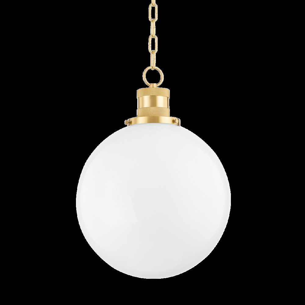Beverly Pendant, Aged Brass. Picture 1