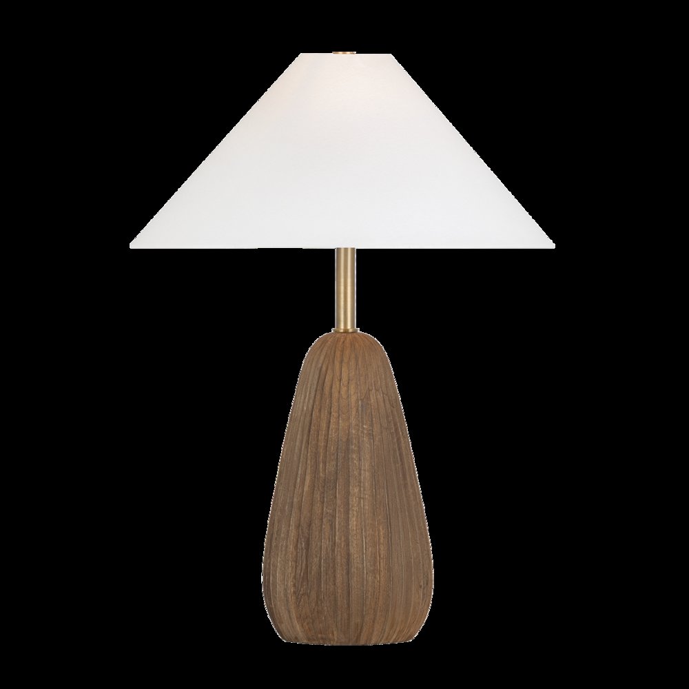 Heartwood Table Lamp, Patina Brass. Picture 1