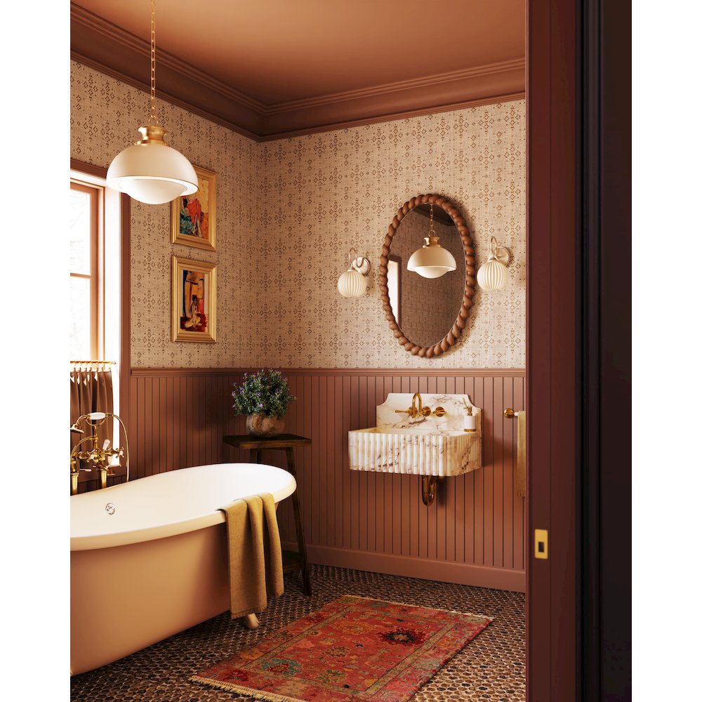 Vida Wall Sconce, Patina Brass. Picture 5