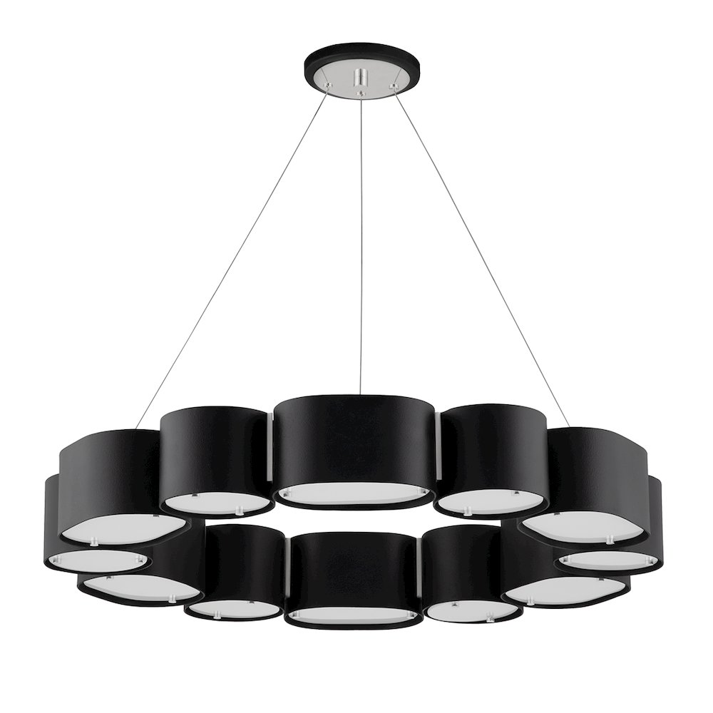 Opal Chandelier, Soft Black. Picture 1