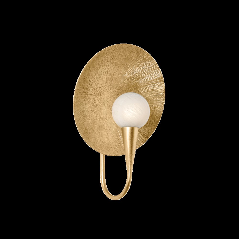 Ahmad Wall Sconce, Vintage Gold Leaf. Picture 1