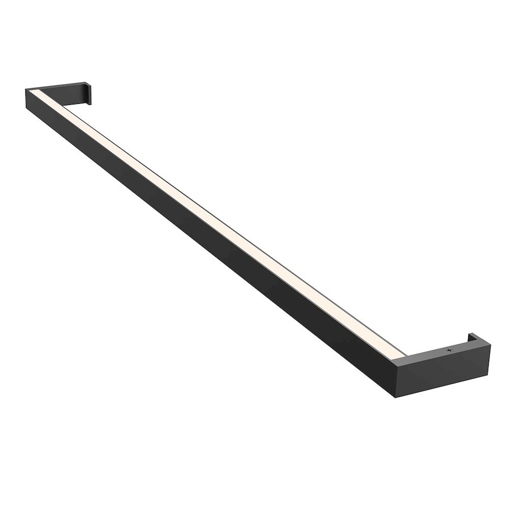 Thin-Line Wall Sconce, Satin Black. Picture 1