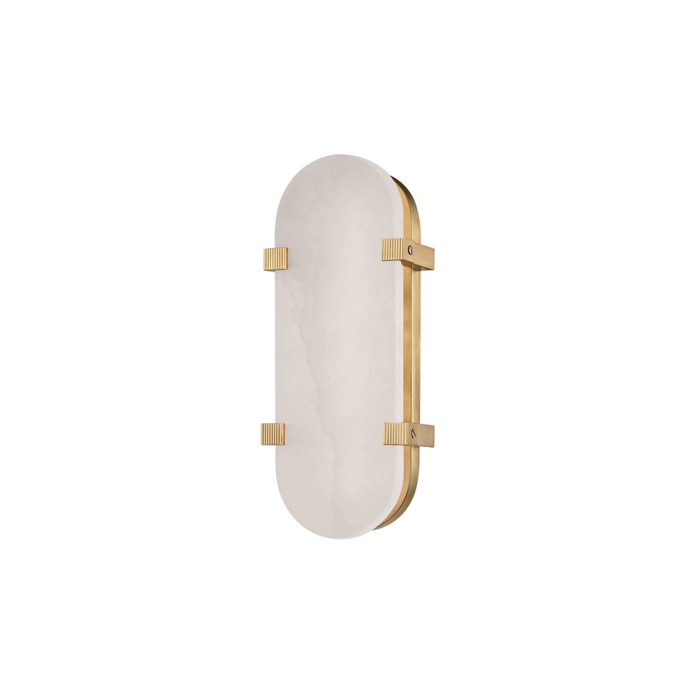Skylar Wall Sconce, Aged Brass. Picture 1