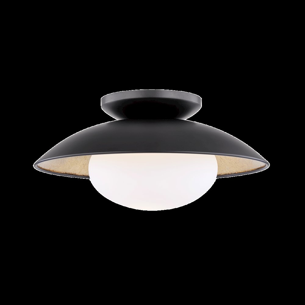 Cadence Semi Flush, Black. Picture 1