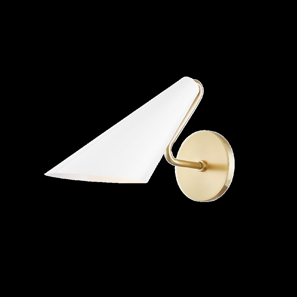 Talia Wall Sconce, Aged Brass. Picture 1