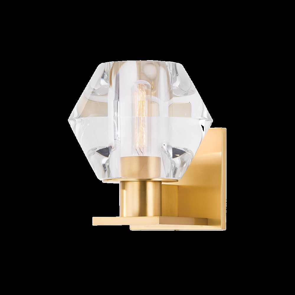 Cooperstown Wall Sconce, Aged Brass. Picture 1