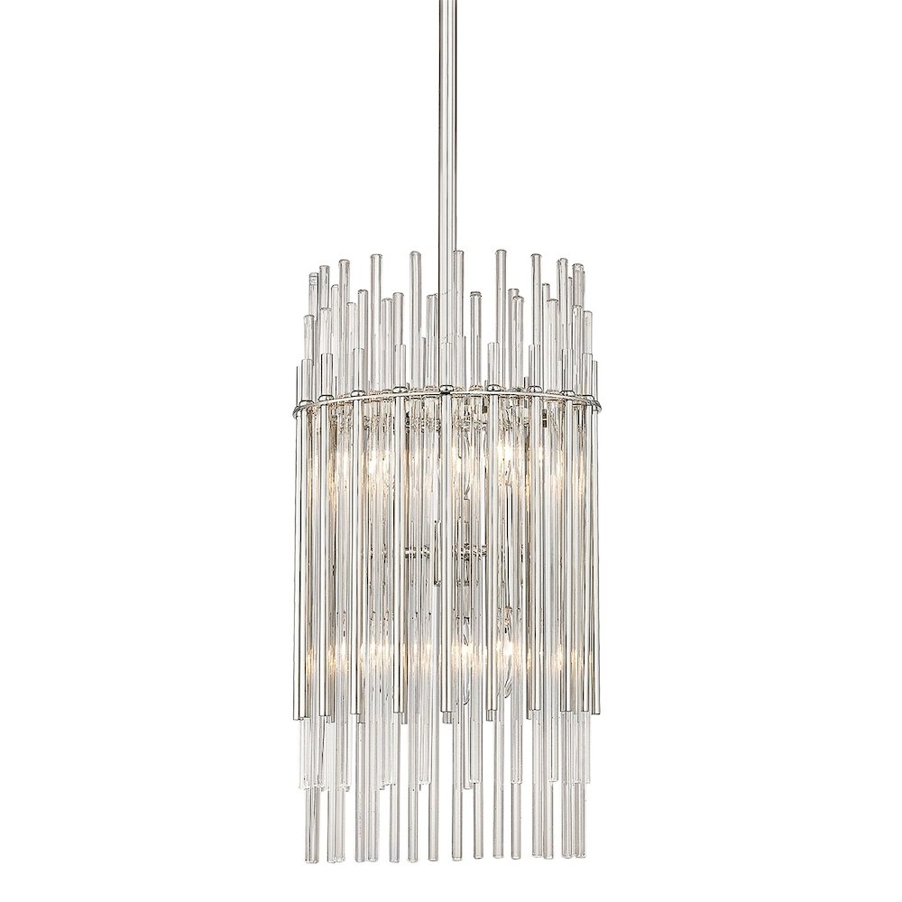 Wallis Pendant In Polished Nickel Color. Picture 1