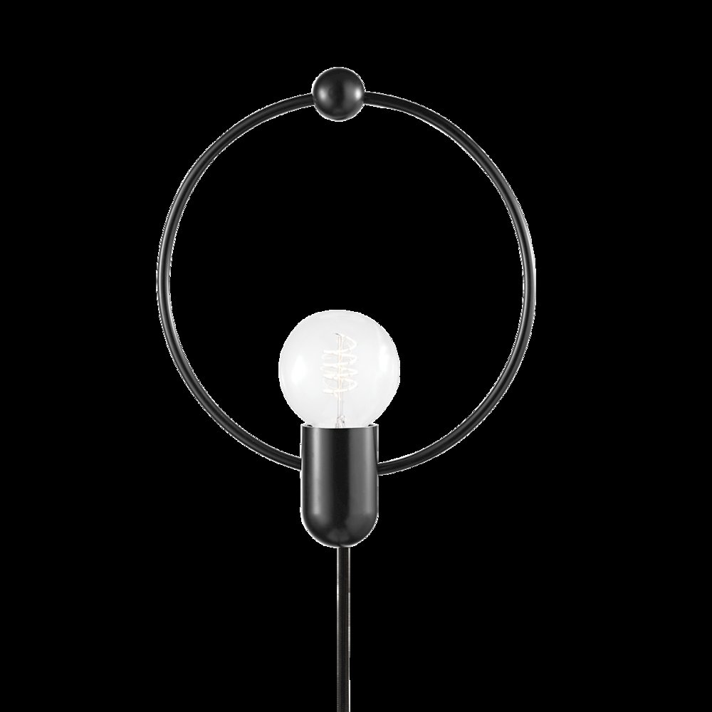 Darcy Plug-In Sconce, Soft Black. Picture 1