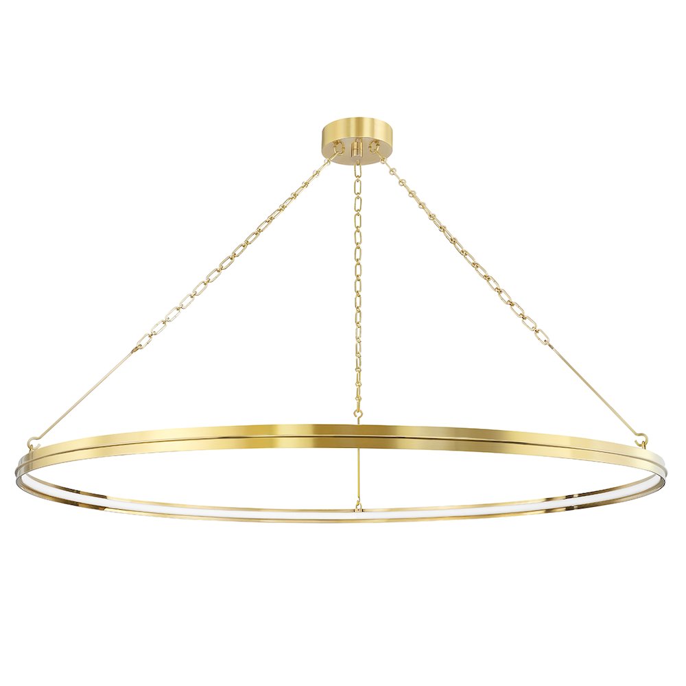 Rosendale Chandelier, Aged Brass. Picture 1