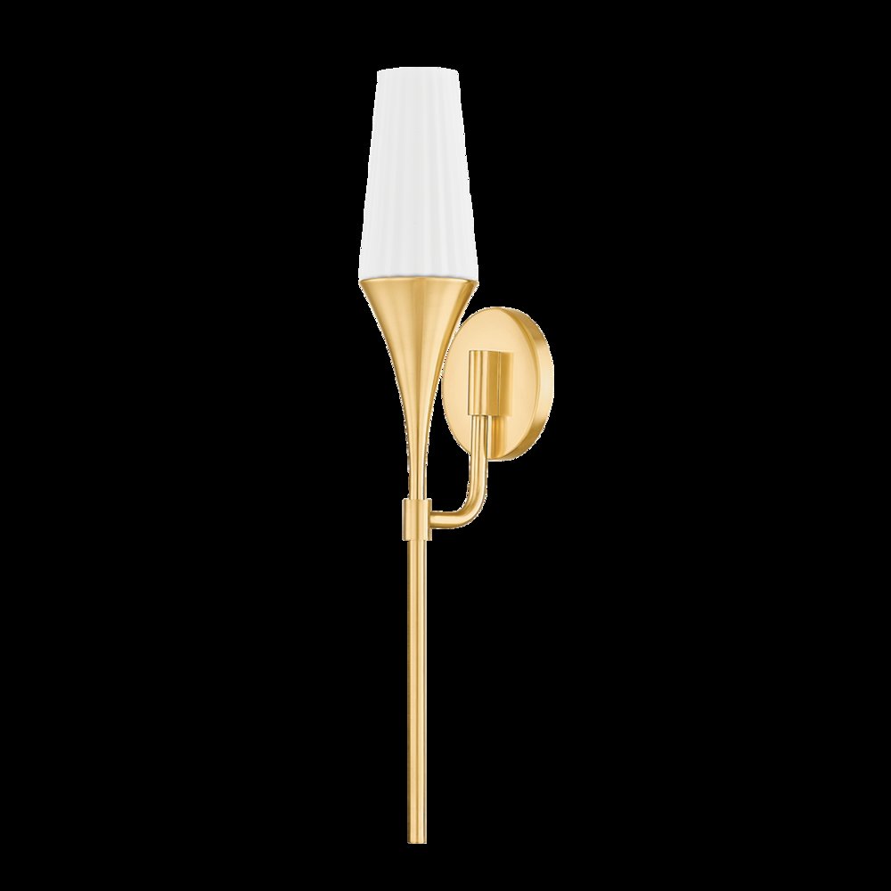 Luisa Wall Sconce, Aged Brass. Picture 1