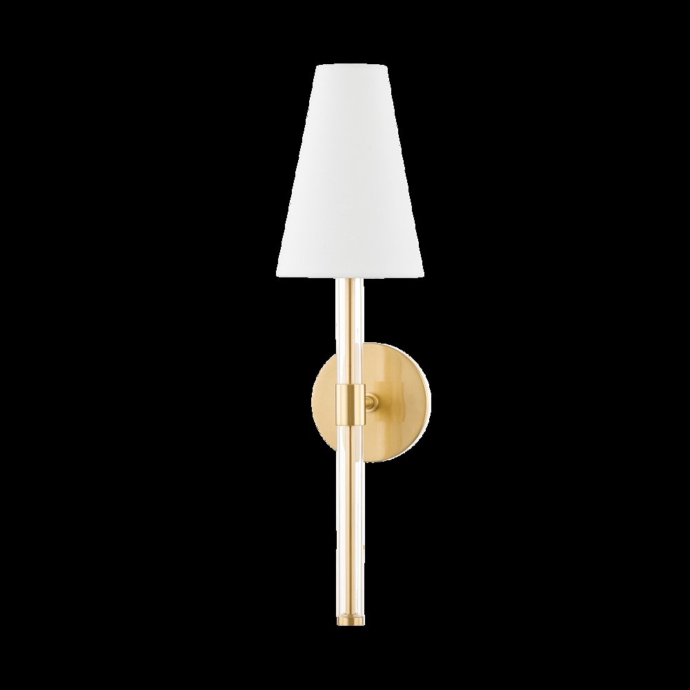 Janelle Wall Sconce, Aged Brass. Picture 1