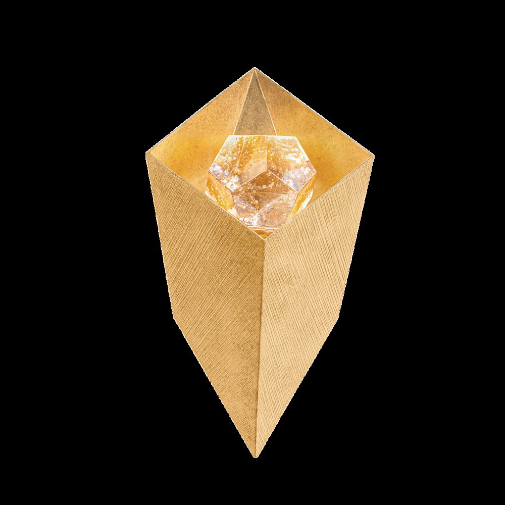 Conch Wall Sconce, Vintage Gold Leaf. Picture 1