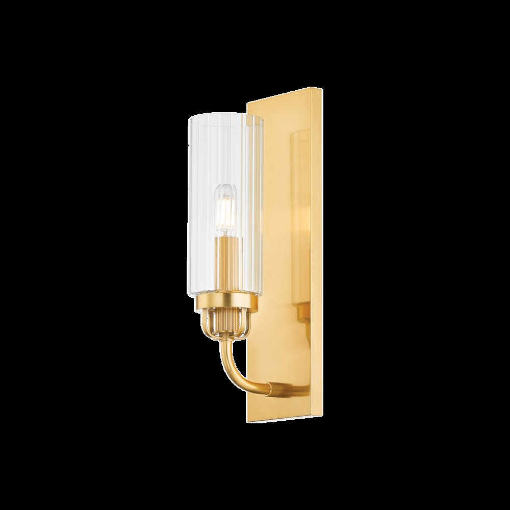 Halifax Wall Sconce, Aged Brass. Picture 1