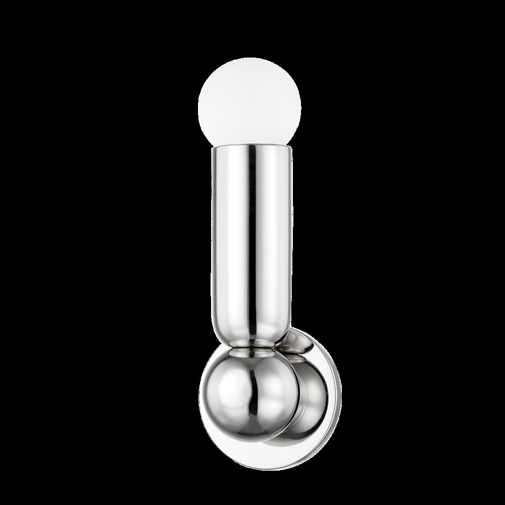 Lolly Wall Sconce, Polished Nickel. Picture 1