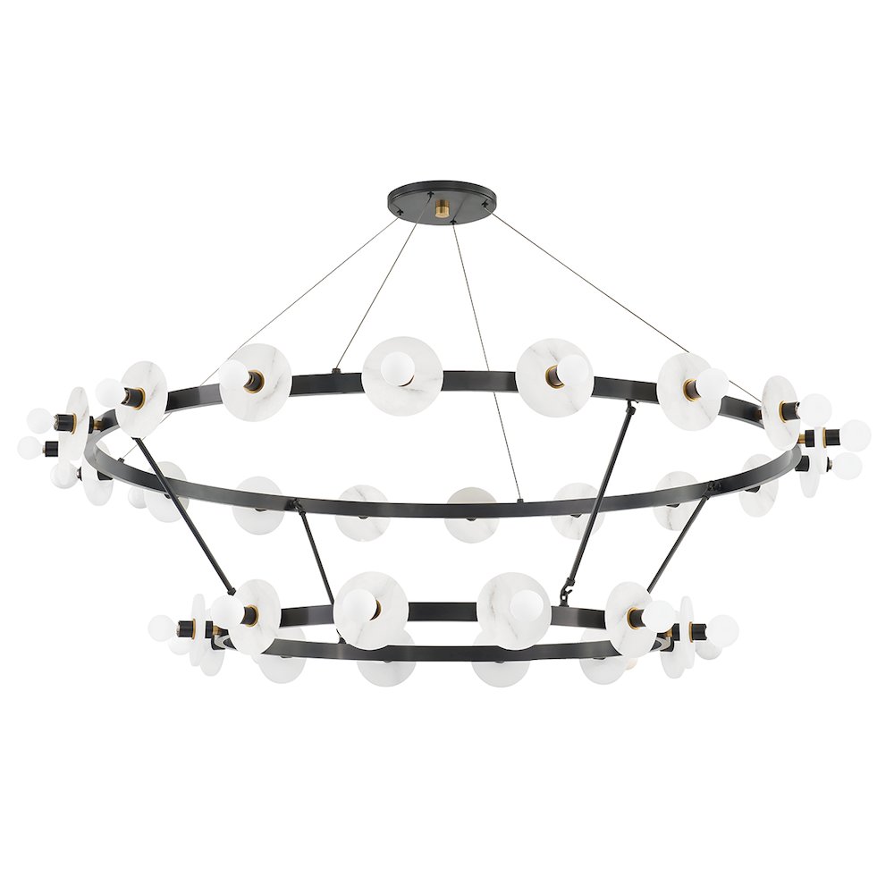 Austen Chandelier, Aged Brass, Old Bronze. Picture 1