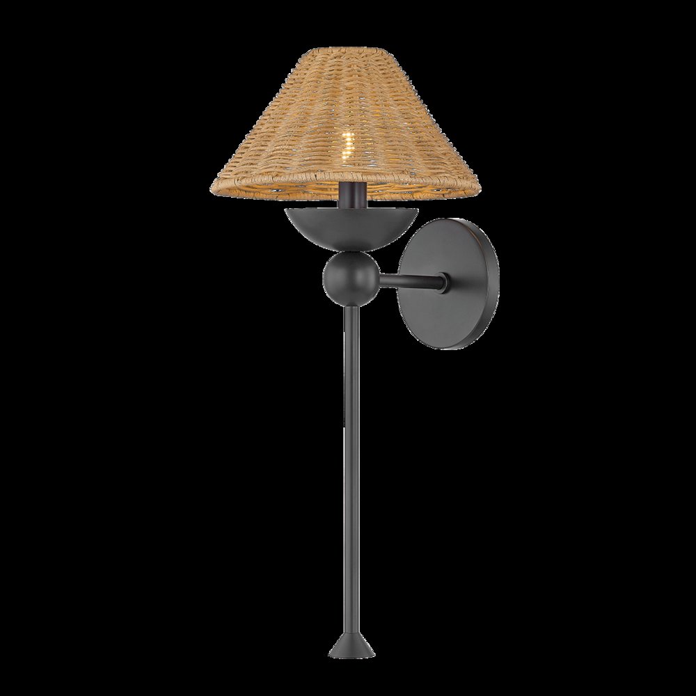 Perilla Wall Sconce, Old Bronze. Picture 1
