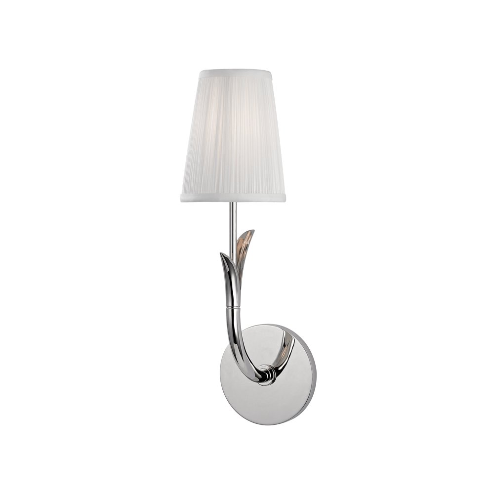 Deering Wall Sconce, Polished Nickel. Picture 1