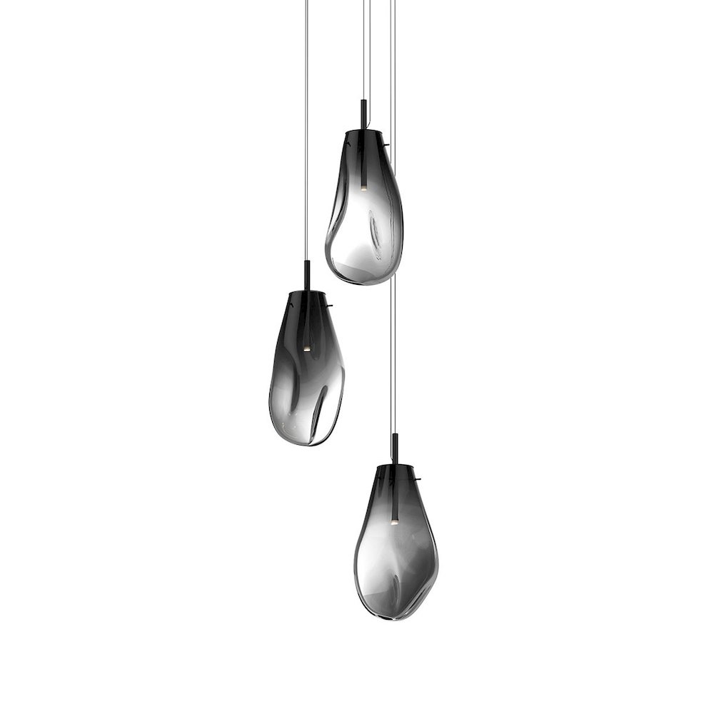 Liquid Pendant, Satin Black. Picture 1