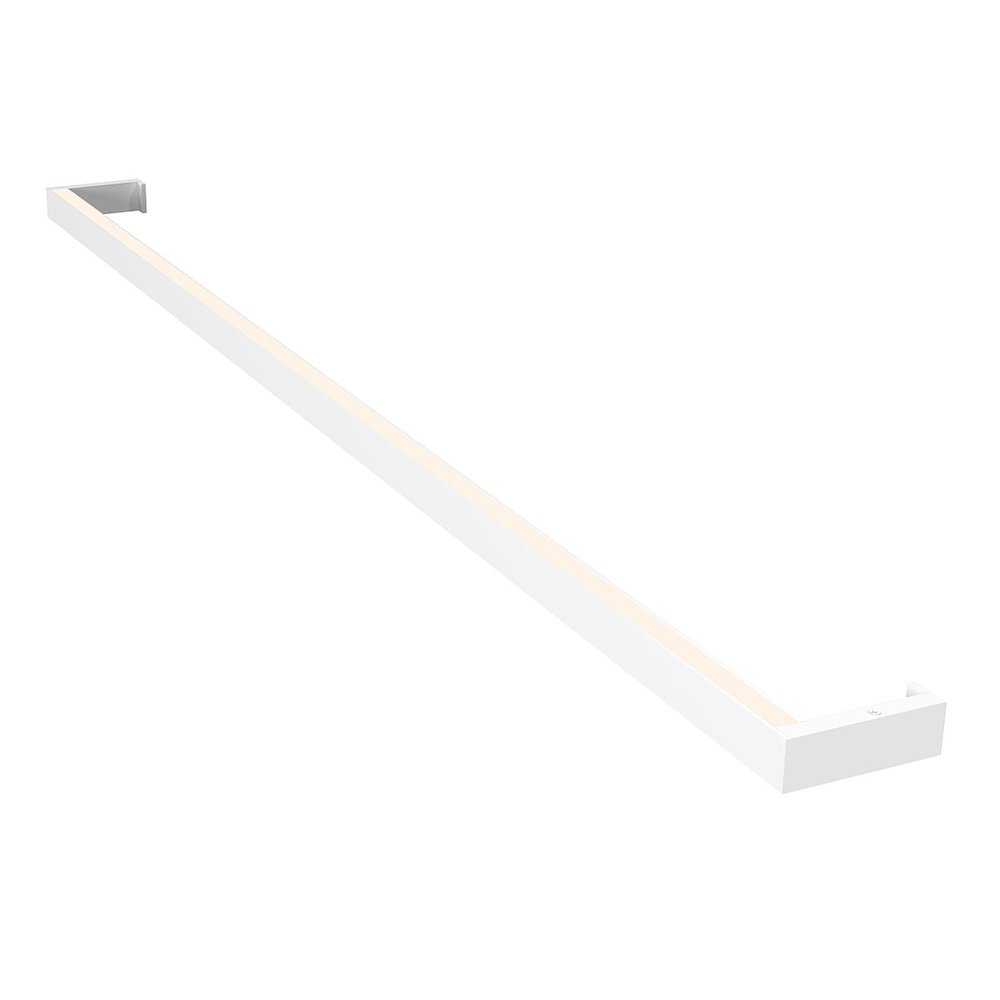 Thin-Line Wall Sconce, Satin White. Picture 1