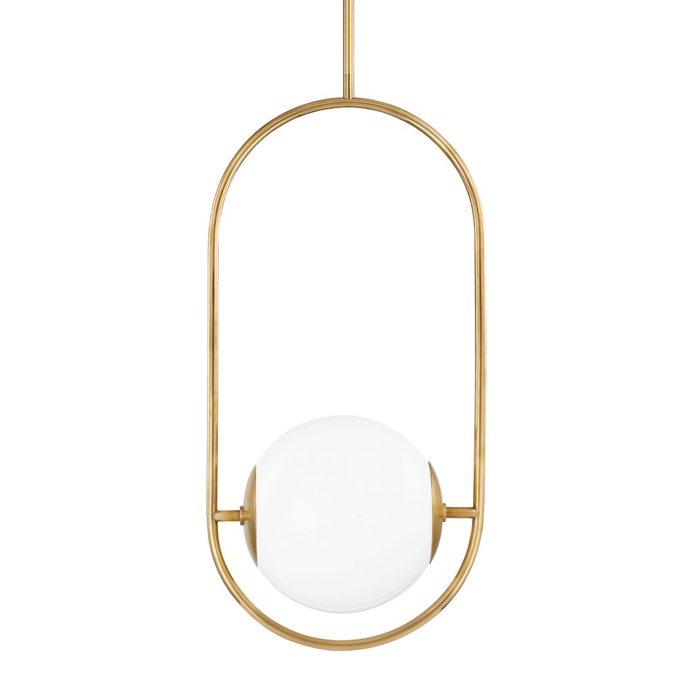 Everley Pendant, Vintage Brass. Picture 1